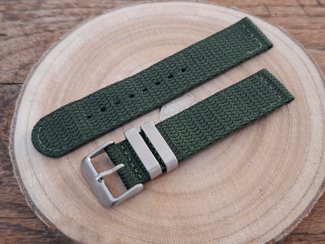 Green Woven Nylon Strap