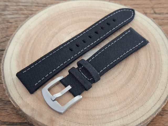 Black Canvas Strap
