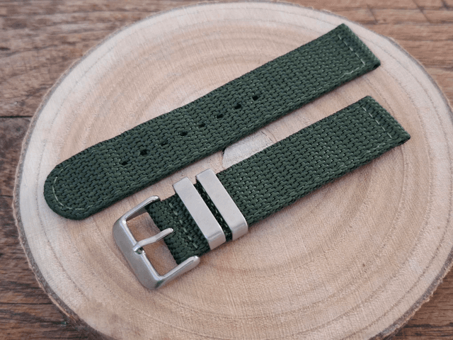 Green Woven Nylon Strap